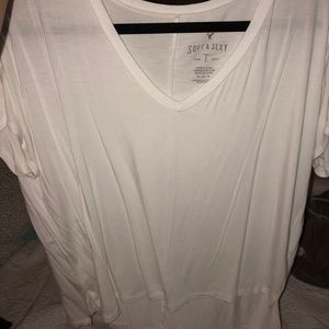 White soft and sexy American Eagle top
